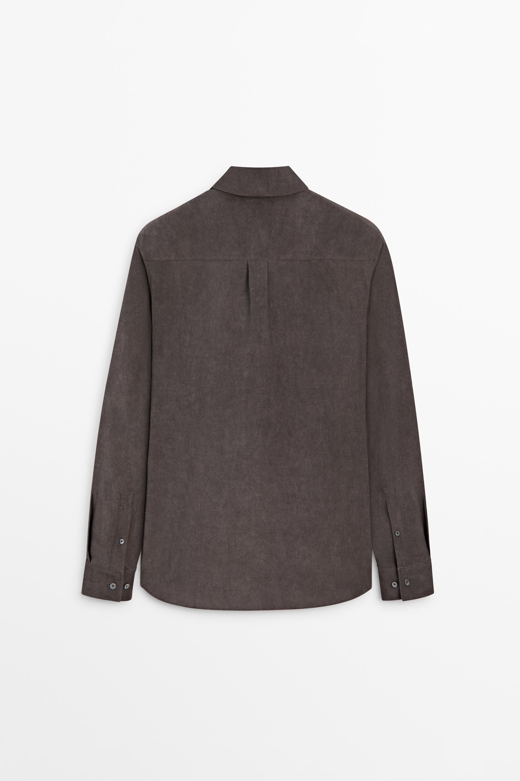 Chemise fluide regular fit à poche
